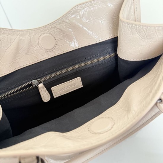 Replica Borsa tote verticale piccola Balenciaga Le City Albicocca Imitazioni Replica Borsa tote verticale piccola Balenciaga Le City Albicocca