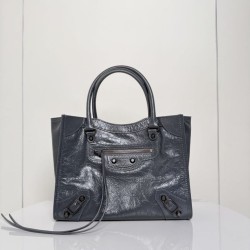 Borse tote verticale piccola Balenciaga Le City Giallo