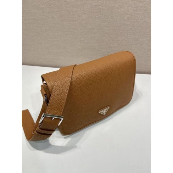 Replica Borsa a tracolla strutturata Prada marrone Imitazioni Replica Borsa a tracolla strutturata Prada marrone