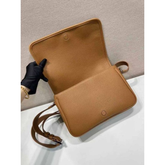 Replica Borsa a tracolla strutturata Prada marrone Imitazioni Replica Borsa a tracolla strutturata Prada marrone