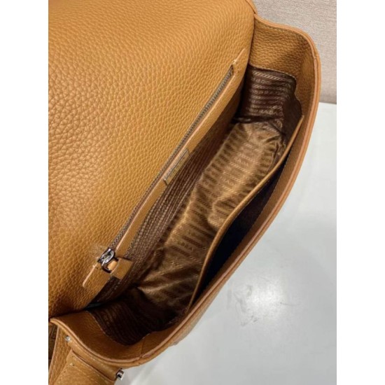 Replica Borsa a tracolla strutturata Prada marrone Imitazioni Replica Borsa a tracolla strutturata Prada marrone