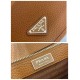 Replica Borsa a tracolla strutturata Prada marrone Imitazioni Replica Borsa a tracolla strutturata Prada marrone