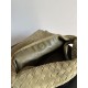Replica Borsa a tracolla Bottega Veneta Large Hop in camoscio intrecciato verde oliva