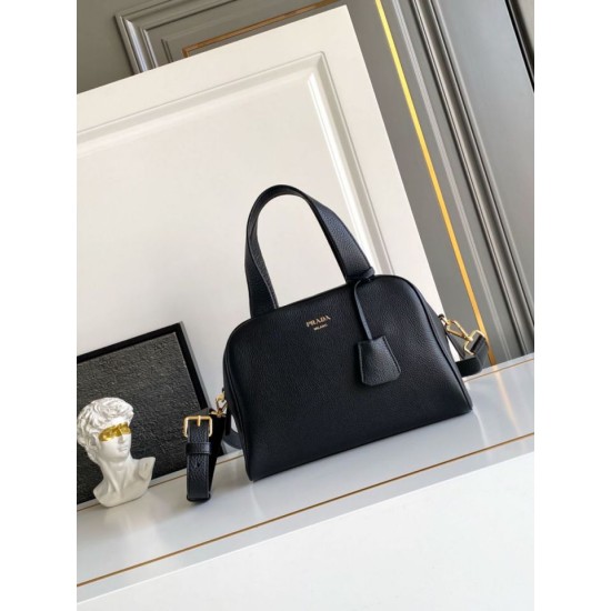 Replica Borsa a mano Prada Media 1BB149 Nero