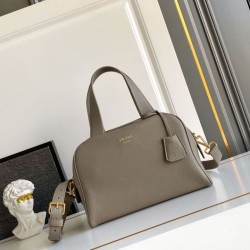 Replica Borse Imitazioni a mano Prada Media 1BB149 Grigio