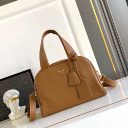 Replica Borsa a mano Prada Media 1BB149 Giallo