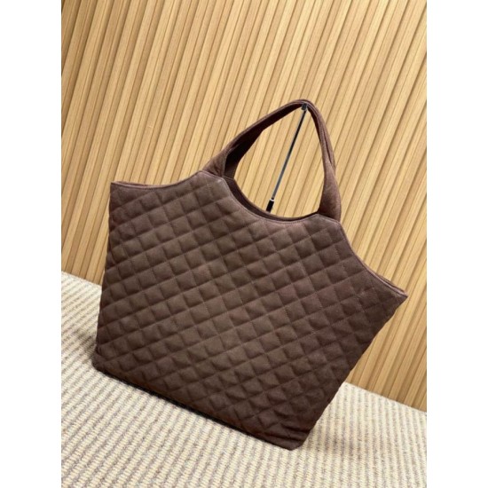 Replica Borse Imitazioni tote YSL Saint Laurent Icare scamosciata marrone Imitazioni Replica Borse Imitazioni tote YSL Saint Laurent Icare scamosciata marrone