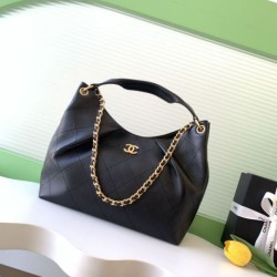 Replica Borsa Chanel 26C Dumpling Hobo AS5978 nera