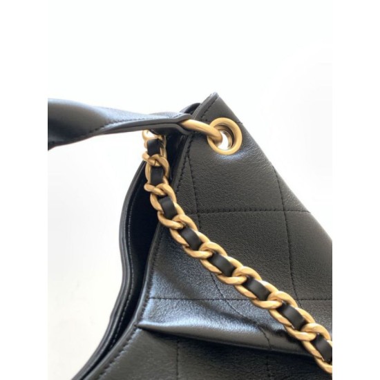 Replica Borsa Chanel 26C Dumpling Hobo AS5978 nera Imitazioni Replica Borsa Chanel 26C Dumpling Hobo AS5978 nera