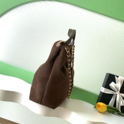 Replica Borsa Chanel 26C Dumpling Hobo AS5978 scamosciata Caffè Imitazioni Replica Borsa Chanel 26C Dumpling Hobo AS5978 scamosciata Caffè