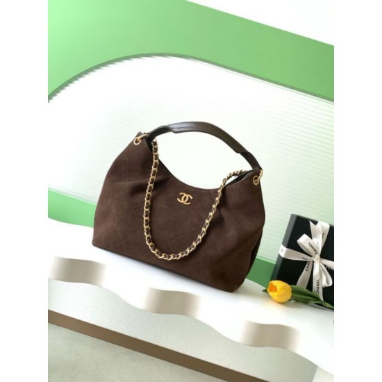 Replica Borsa Chanel 26C Dumpling Hobo AS5978 scamosciata Caffè Imitazioni Replica Borsa Chanel 26C Dumpling Hobo AS5978 scamosciata Caffè