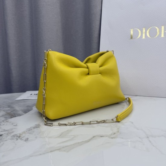 Replica Borse a tracolla Dior Bow piccola/media con finitura oro Giallo Imitazioni Replica Borse a tracolla Dior Bow piccola/media con finitura oro Giallo