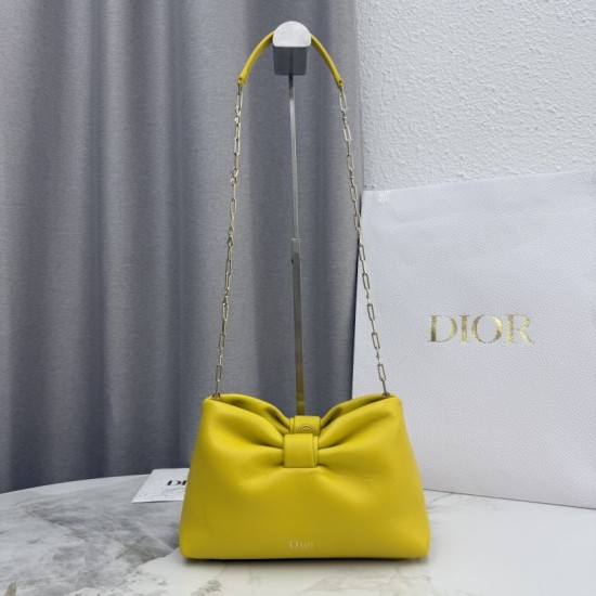 Replica Borse a tracolla Dior Bow piccola/media con finitura oro Giallo Imitazioni Replica Borse a tracolla Dior Bow piccola/media con finitura oro Giallo