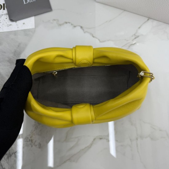 Replica Borse a tracolla Dior Bow piccola/media con finitura oro Giallo Imitazioni Replica Borse a tracolla Dior Bow piccola/media con finitura oro Giallo