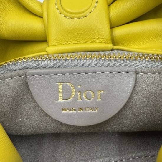 Replica Borse a tracolla Dior Bow piccola/media con finitura oro Giallo Imitazioni Replica Borse a tracolla Dior Bow piccola/media con finitura oro Giallo