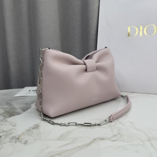 Replica Borsa a tracolla Dior Bow piccola/media con finitura oro Rosa Imitazioni Replica Borsa a tracolla Dior Bow piccola/media con finitura oro Rosa