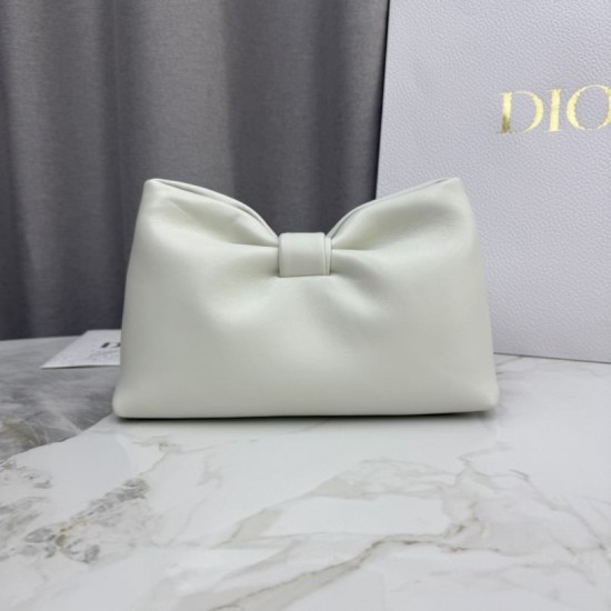 Replica Borse  a tracolla Dior Bow piccola/media con finitura oro Beige