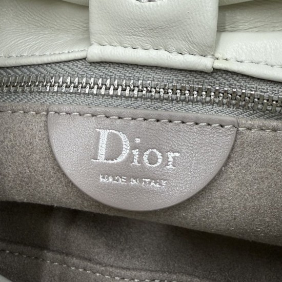Replica Borse  a tracolla Dior Bow piccola/media con finitura oro Beige
