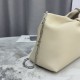 Replica borse griffate a tracolla Dior Bow piccola/media Acciaio inossidabile Beige chiaro