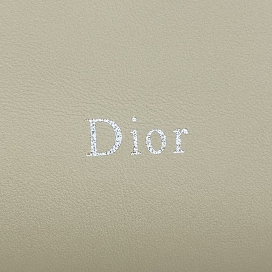 Replica borse griffate a tracolla Dior Bow piccola/media Acciaio inossidabile Beige chiaro