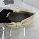 Replica borse griffate a tracolla Dior Bow piccola/media Acciaio inossidabile Beige chiaro