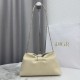 Replica borse griffate a tracolla Dior Bow piccola/media Acciaio inossidabile Beige chiaro