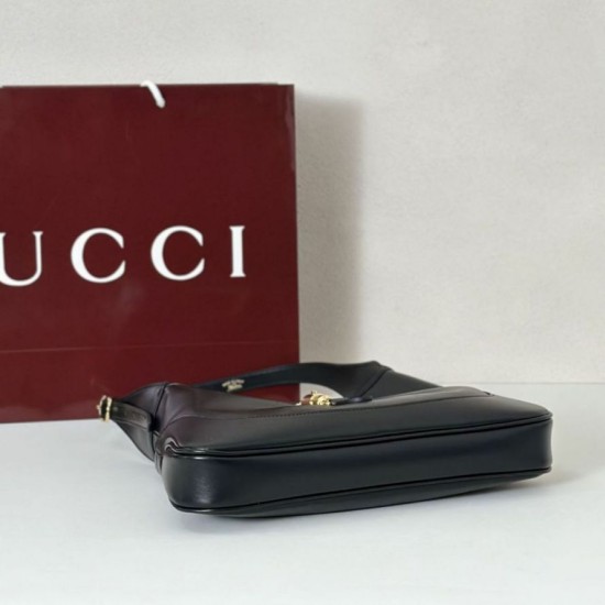 Replica Borse Firmate a tracolla media Gucci Jackie 1961 863136 Nero Imitazioni Replica Borse Firmate a tracolla media Gucci Jackie 1961 863136 Nero