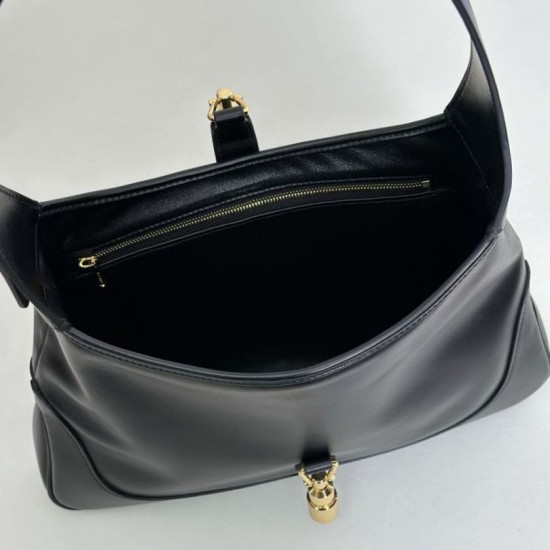 Replica Borse Firmate a tracolla media Gucci Jackie 1961 863136 Nero Imitazioni Replica Borse Firmate a tracolla media Gucci Jackie 1961 863136 Nero