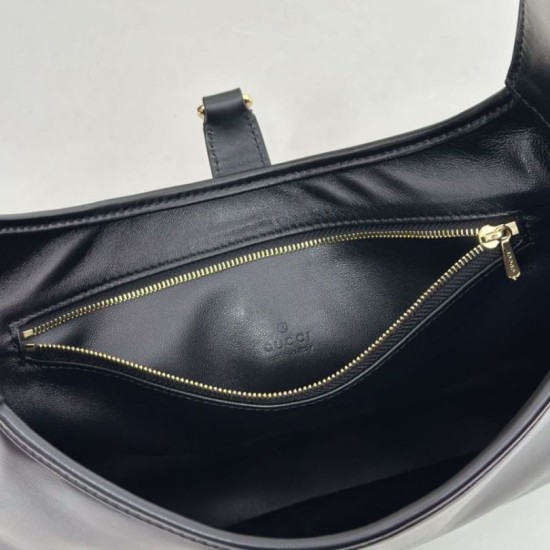 Replica Borse Firmate a tracolla media Gucci Jackie 1961 863136 Nero Imitazioni Replica Borse Firmate a tracolla media Gucci Jackie 1961 863136 Nero