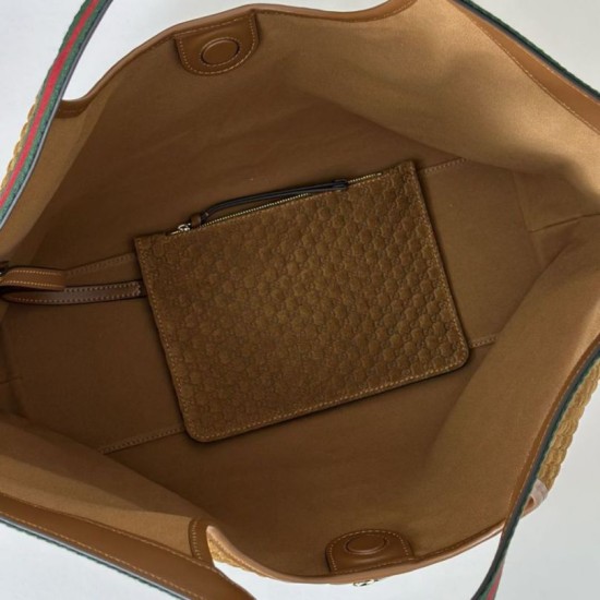 Replica Borsa tote Gucci Giglio grande scamosciata GG 853971 marrone Imitazioni Replica Borsa tote Gucci Giglio grande scamosciata GG 853971 marrone