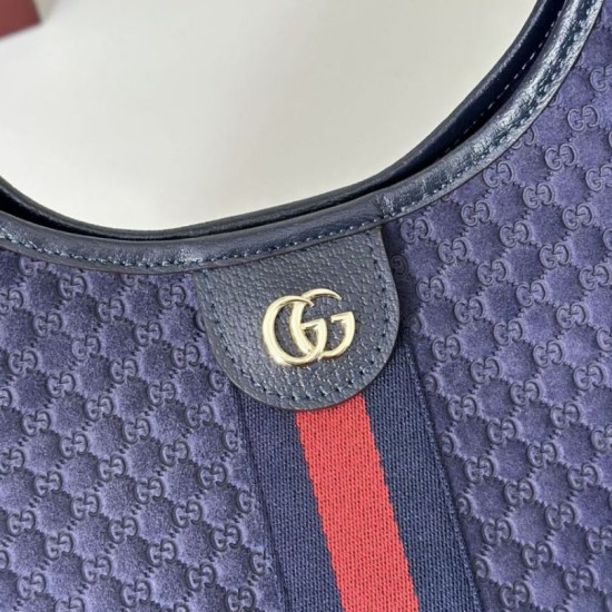 Replica Borsa tote Gucci Giglio grande scamosciata GG 853971 Blu Imitazioni Replica Borsa tote Gucci Giglio grande scamosciata GG 853971 Blu