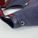 Replica Borsa tote Gucci Giglio grande scamosciata GG 853971 Blu Imitazioni Replica Borsa tote Gucci Giglio grande scamosciata GG 853971 Blu