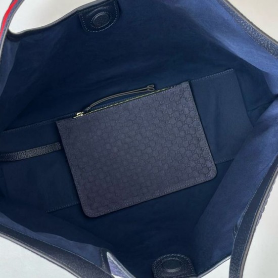 Replica Borsa tote Gucci Giglio grande scamosciata GG 853971 Blu Imitazioni Replica Borsa tote Gucci Giglio grande scamosciata GG 853971 Blu