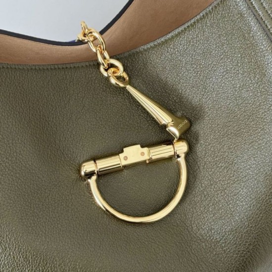 Replica Gucci 837466 Borse  Alta Qualità a tracolla maxi Softbit verde muschio