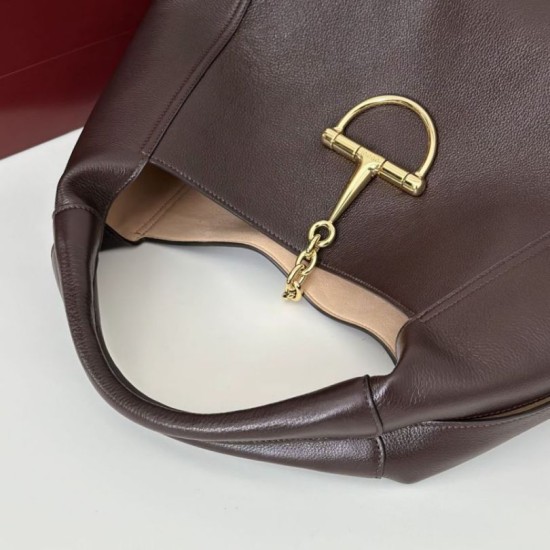 Replica Gucci 837466 Borsa a tracolla maxi Softbit Marrone scuro Imitazioni Replica Gucci 837466 Borsa a tracolla maxi Softbit Marrone scuro