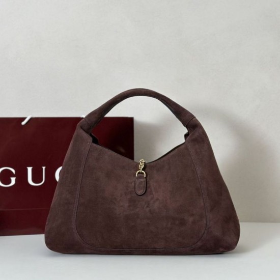 Replica Gucci 837466 Bora Pari a tracolla maxi Softbit Marrone scamosciato Imitazioni Replica Gucci 837466 Bora Pari a tracolla maxi Softbit Marrone scamosciato
