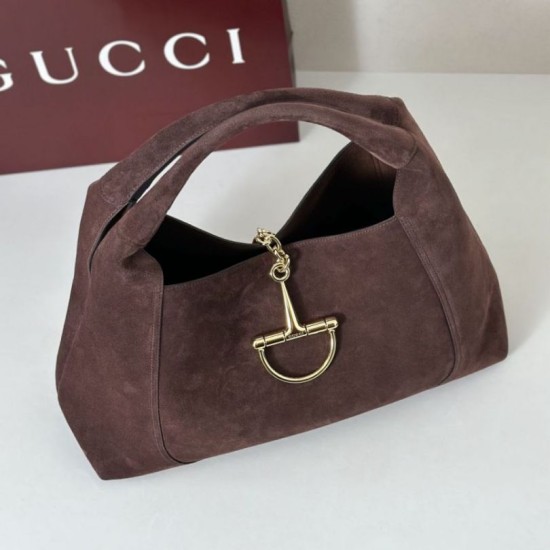 Replica Gucci 837466 Bora Pari a tracolla maxi Softbit Marrone scamosciato Imitazioni Replica Gucci 837466 Bora Pari a tracolla maxi Softbit Marrone scamosciato
