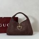 Replica Gucci 837466 Bora Pari a tracolla maxi Softbit Marrone scamosciato Imitazioni Replica Gucci 837466 Bora Pari a tracolla maxi Softbit Marrone scamosciato