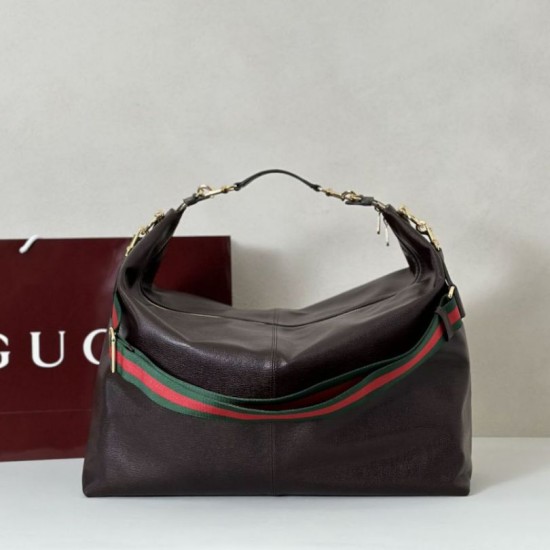 Replica Gucci 864485 Brera borsa a tracolla grande da uomo Caffè Imitazioni Replica Gucci 864485 Brera borsa a tracolla grande da uomo Caffè