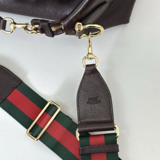 Replica Gucci 864485 Brera borsa a tracolla grande da uomo Caffè Imitazioni Replica Gucci 864485 Brera borsa a tracolla grande da uomo Caffè