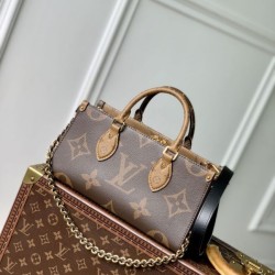 Replica Louis Vuitton M14236 Borsa a catena OnTheGo East West Marrone