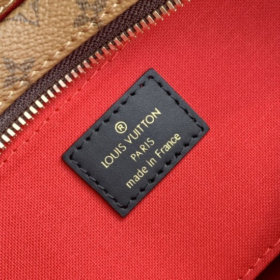 Replica Louis Vuitton M14236 Borsa a catena OnTheGo East West Marrone
