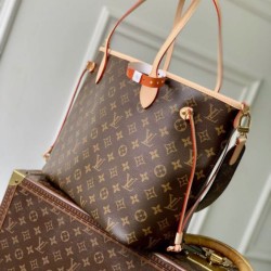 Replica Borsa Louis Vuitton M28407 Neverfull Inside Out MM marrone Imitazioni Replica Borsa Louis Vuitton M28407 Neverfull Inside Out MM marrone