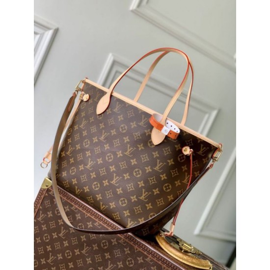 Replica Borsa Louis Vuitton M28407 Neverfull Inside Out MM marrone Imitazioni Replica Borsa Louis Vuitton M28407 Neverfull Inside Out MM marrone