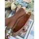 Replica Borse Dior Saddle pelle di vitello liscia marrone Imitazioni Replica Borse Dior Saddle pelle di vitello liscia marrone