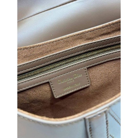 Replica Borse Dior Saddle pelle di vitello liscia marrone Imitazioni Replica Borse Dior Saddle pelle di vitello liscia marrone