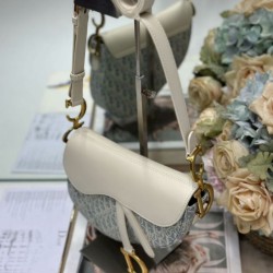 Replica Borse Dior Saddle tela jacquard Dior Oblique blu Imitazioni Replica Borse Dior Saddle tela jacquard Dior Oblique blu