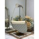 Replica Borse Dior Saddle tela jacquard Dior Oblique blu Imitazioni Replica Borse Dior Saddle tela jacquard Dior Oblique blu
