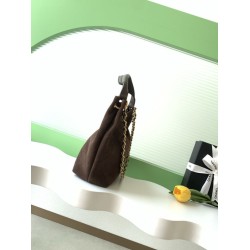 Borsa Chanel 26C Maxi Hobo AS5970 AS5978 scamosciata marrone Borsa Chanel 26C Maxi Hobo AS5970 AS5978 scamosciata marrone