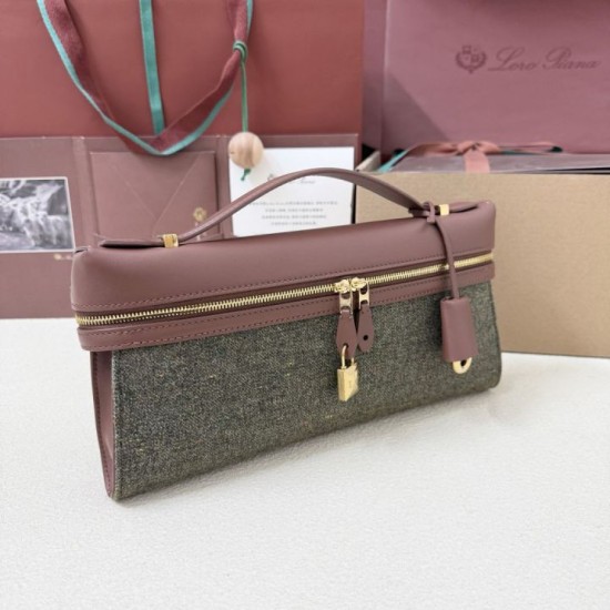 Replica Perfetta Loro Piana Extra Clutch L29 Caramello Salvia Imitazioni Replica Perfetta Loro Piana Extra Clutch L29 Caramello Salvia